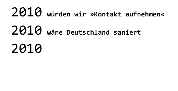 Neujahrsgruß-Einblendung, Teil 6